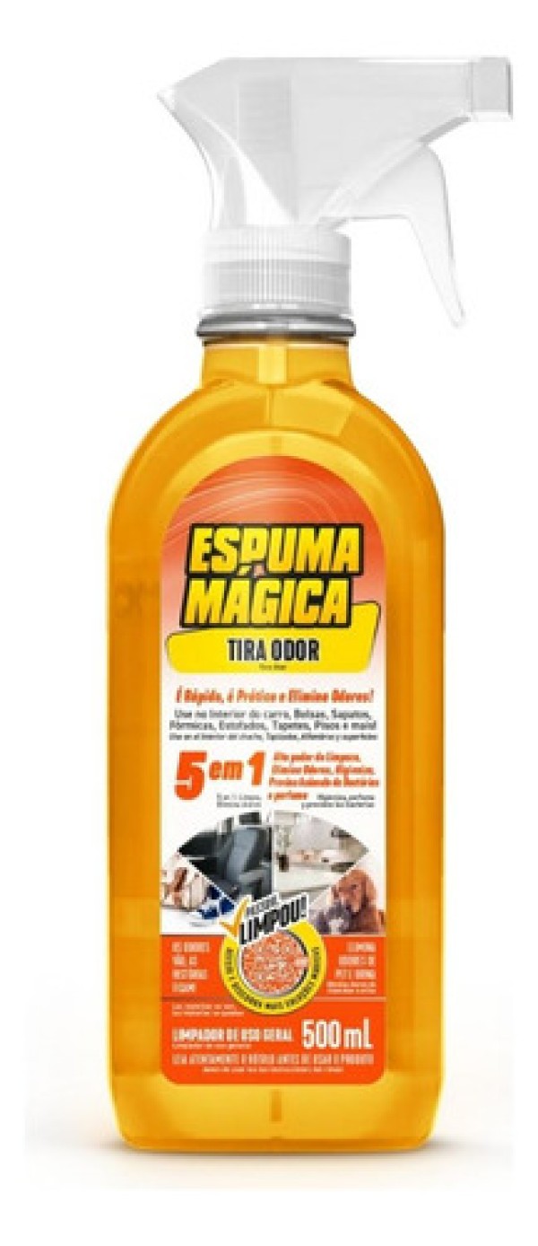 Encontraproduto.com.br - Limpador de Uso Geral Espuma Mágica Tira Odor 500ml