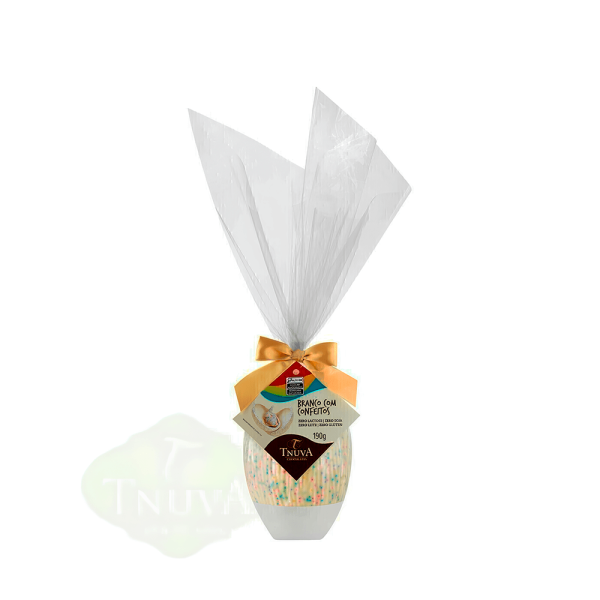 Encontraproduto.com.br - Ovo de Chocolate Branco com Confeitos Tnuva 190g