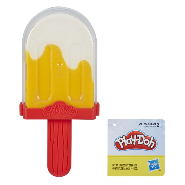 Encontraproduto.com.br - Massa de Modelar - Casquinha e Picole - Play-Doh - Picole Laranja e Branco HASBRO