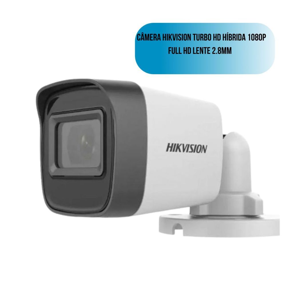 Encontraproduto.com.br - Câmera Hikvision Bullet 2MP 2.8MM 122 Graus 1080P IP67 (MP)