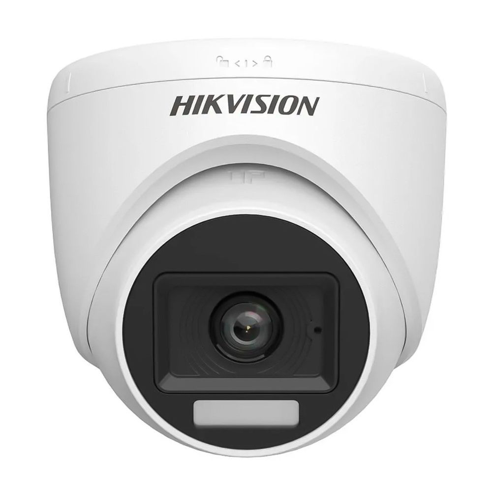 Encontraproduto.com.br - Câmera De Segurança Hikvision Analógica Hybrid Light Turret 1080P DS-2CE76D0T-LPFS(2.8mm) (MP)
