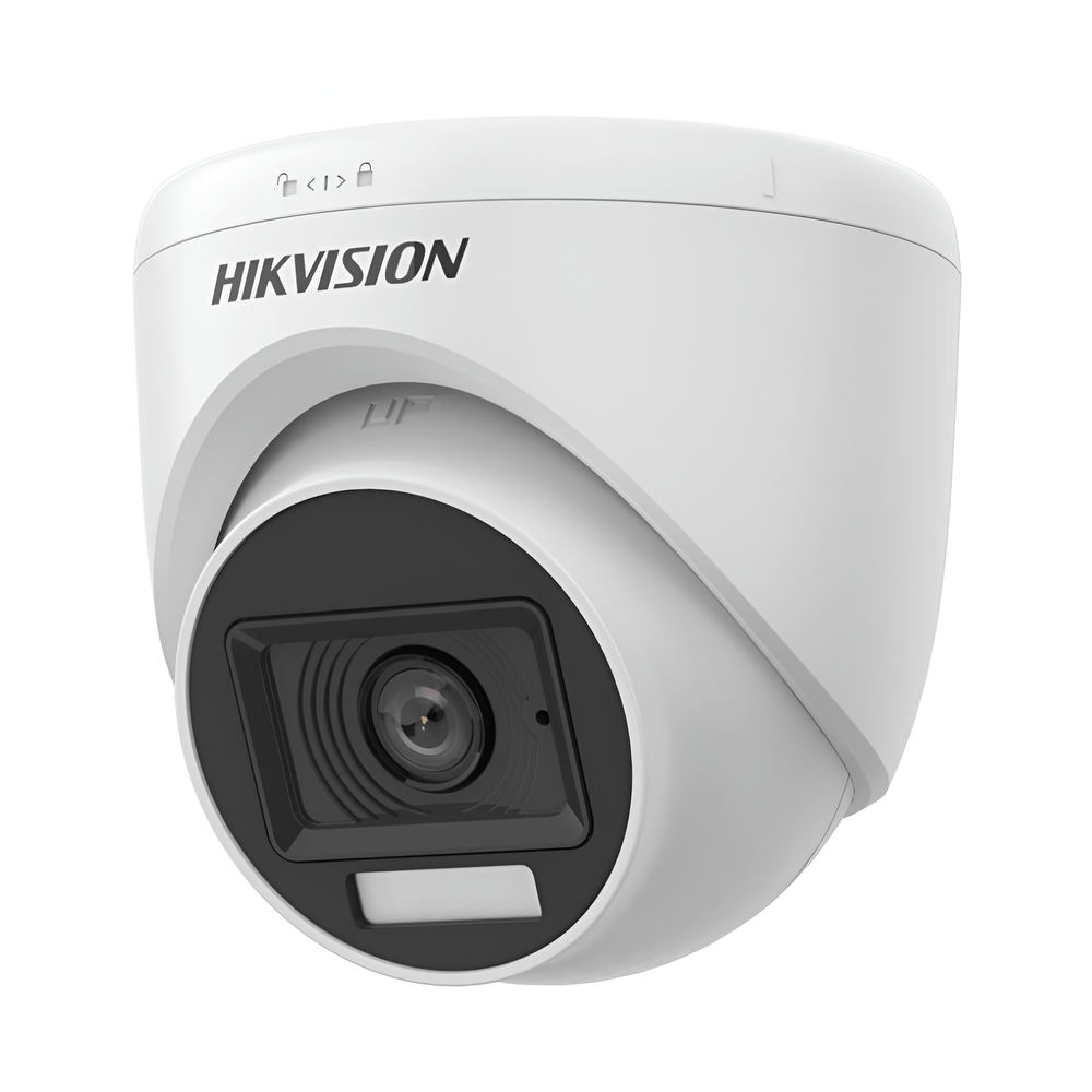 Encontraproduto.com.br - Câmera De Segurança Hikvision Analógica Hybrid Light Turret 1080P DS-2CE76D0T-LPFS(2.8mm) (MP)