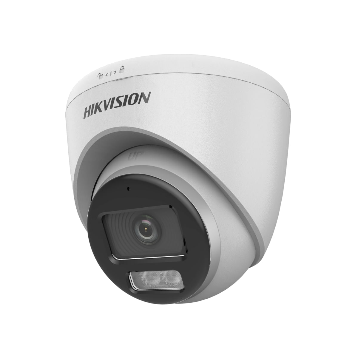 Encontraproduto.com.br - Câmera IP Dome Colorvu Hikvision DS-2CE72DF0T-LFS, 1080P, 4x1, 2,8mm, 40m IR, MIC, IP67 - Plástico