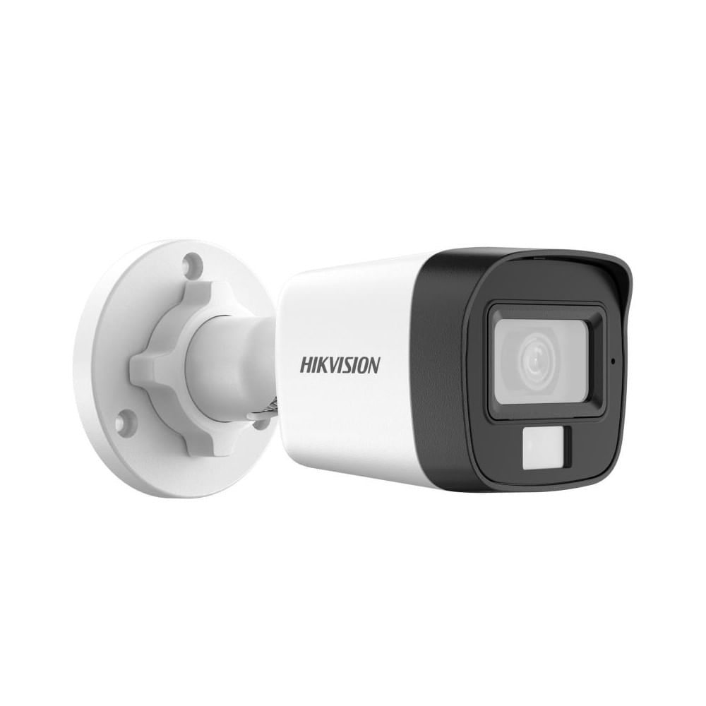 Encontraproduto.com.br - Câmera Analógica Mini Bullet Hikvision DS-2CE16D0T-EXLPF, 1080P 4x1, 2,8mm, 25m IR EXIR, IP67 - Plás