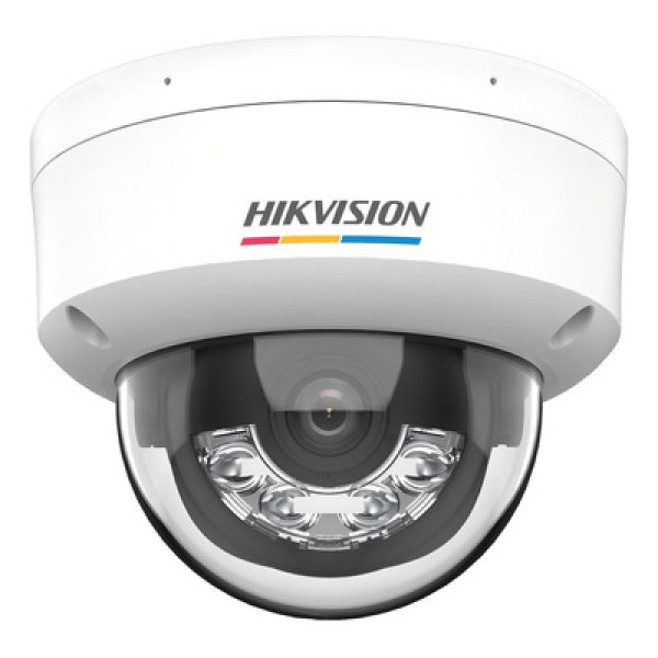 Encontraproduto.com.br - Câmera IP Dome Hikvision DS-2CD1127G2H-LIU, 2MP, 4mm, 30m IR, IP67 Inteligente - Híbrida