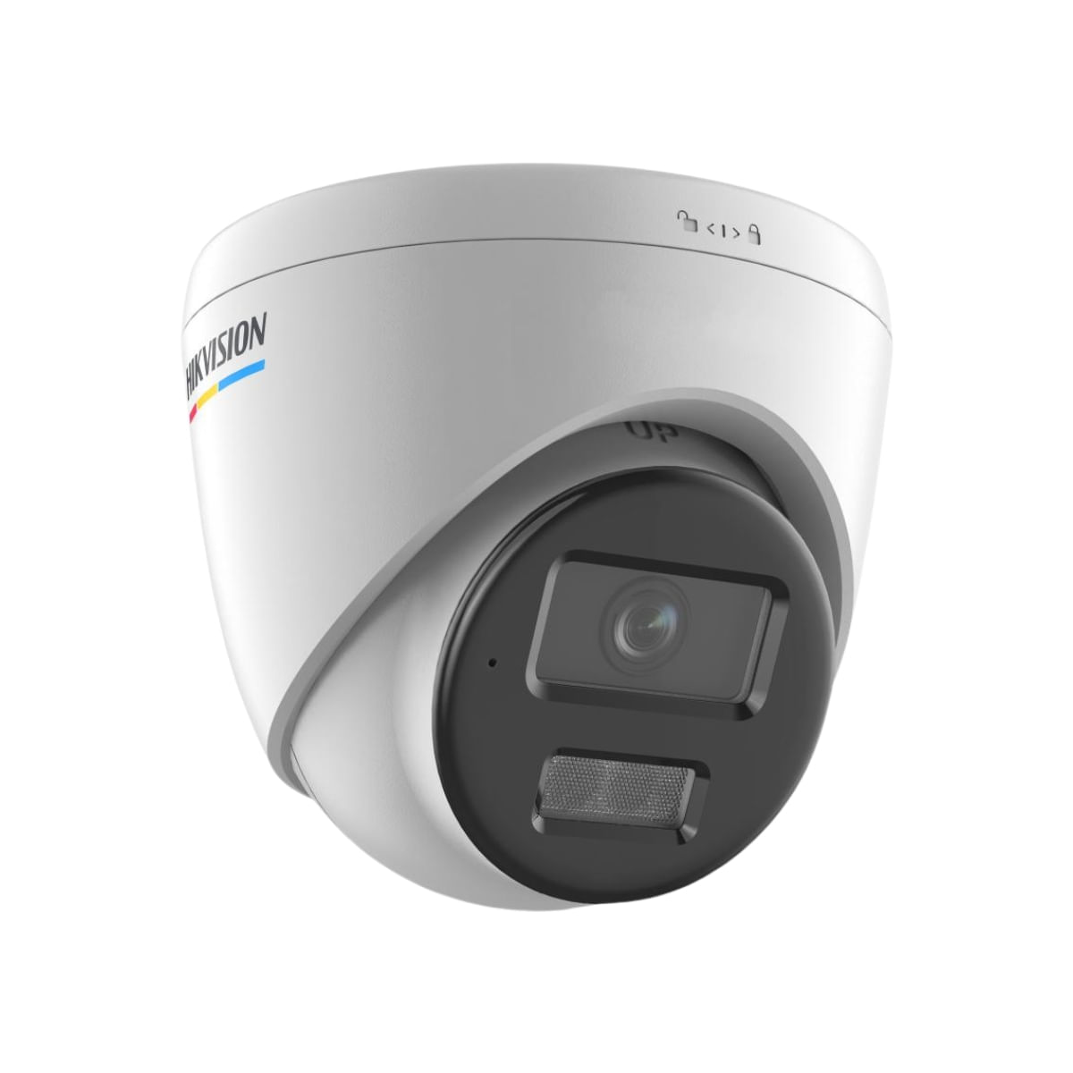 Encontraproduto.com.br - CÂMERA IP DOME HIKVISION COLORVU DS-2CD1327G2H-LIU, 1080P, 2.8MM, 30M IR, MIC, IP67 - HÍBRIDA