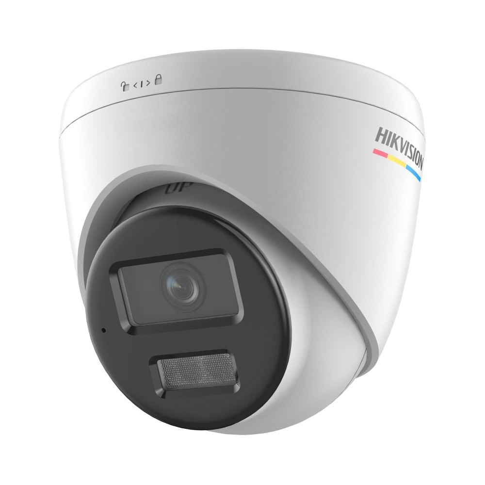 Câmera IP Dome Colorvu Hikvision DS-2CD1347G2H-LIU, 4MP, 2,8mm, H265+ 30m IR, Externo, IP67, Metal - Híbrida