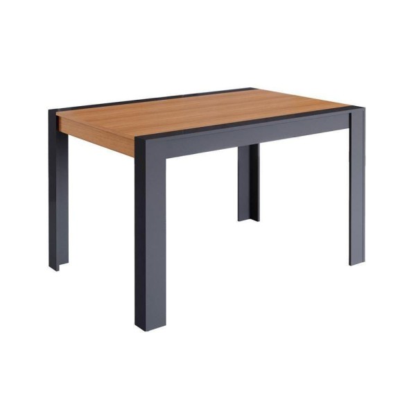 Mesa De Sala Jantar Grace + Tampo Madeirado 130x90cm Cinza/nature - Cimol