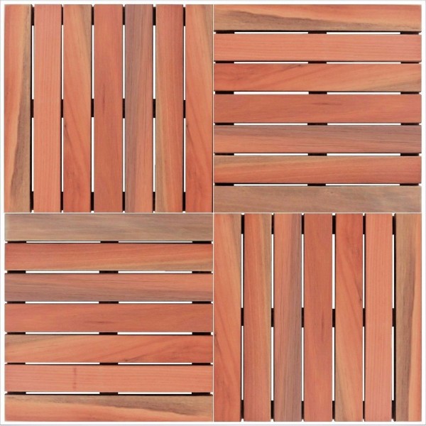 Encontraproduto.com.br - Deck De Madeira Modular Base Madeira Isabela Revestimentos 50cmx50cm Placa Natural