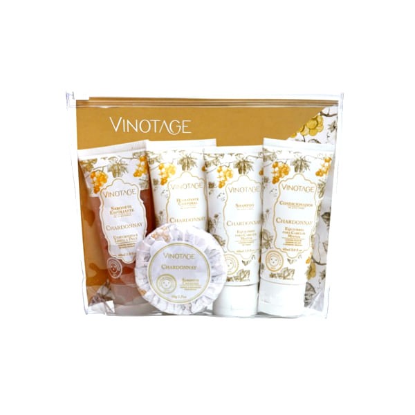 Encontraproduto.com.br - Kit Sabonete VINOTAGE Chardonnay Beg com 5un