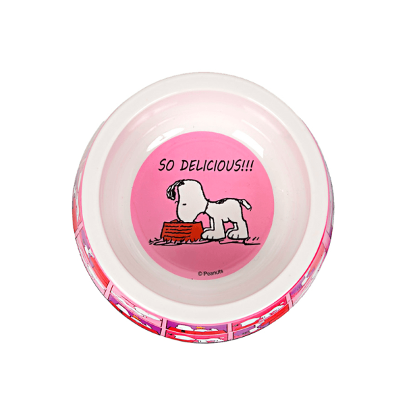 Encontraproduto.com.br - Comedouro Para Cães Melamina Snoopy Quadpink Zooz Pets