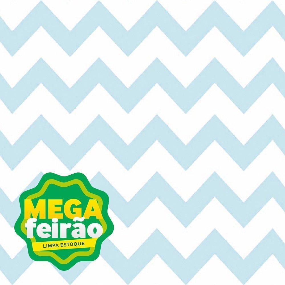 Papel De Parede Bobinex 7403 Chevron Azul