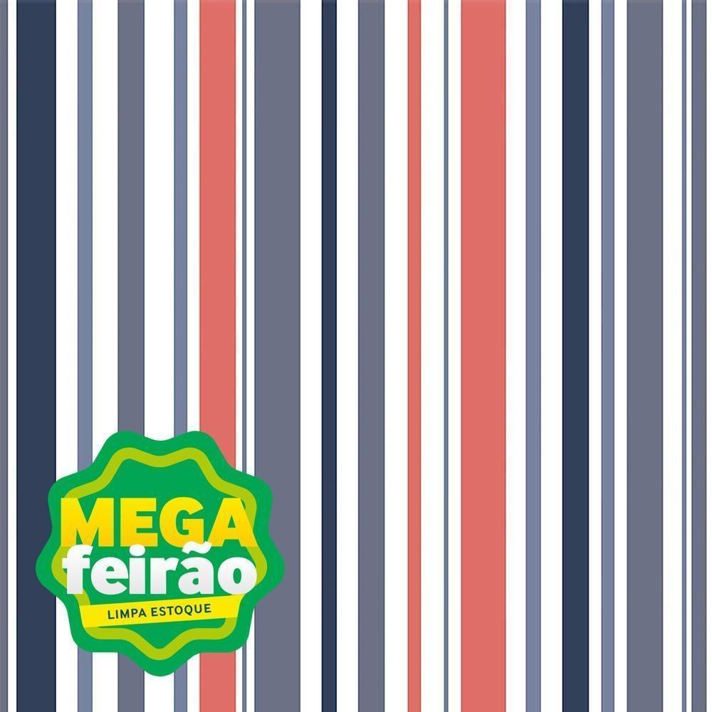 Papel de Parede Bobinex 7339 Circo Vetor Vermelho e Azul
