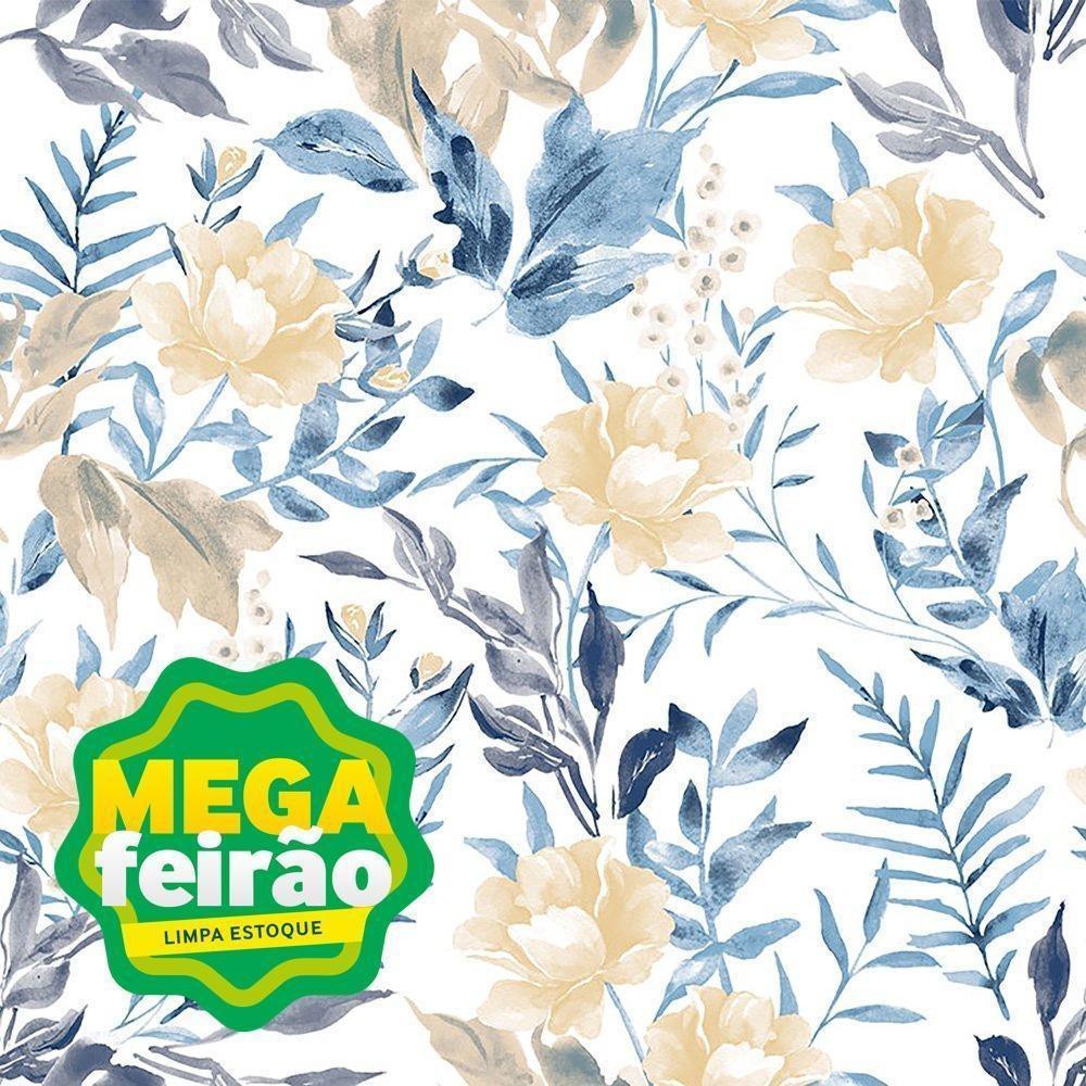 Papel de Parede Bobinex 6926 Aquarela Azul e Bege