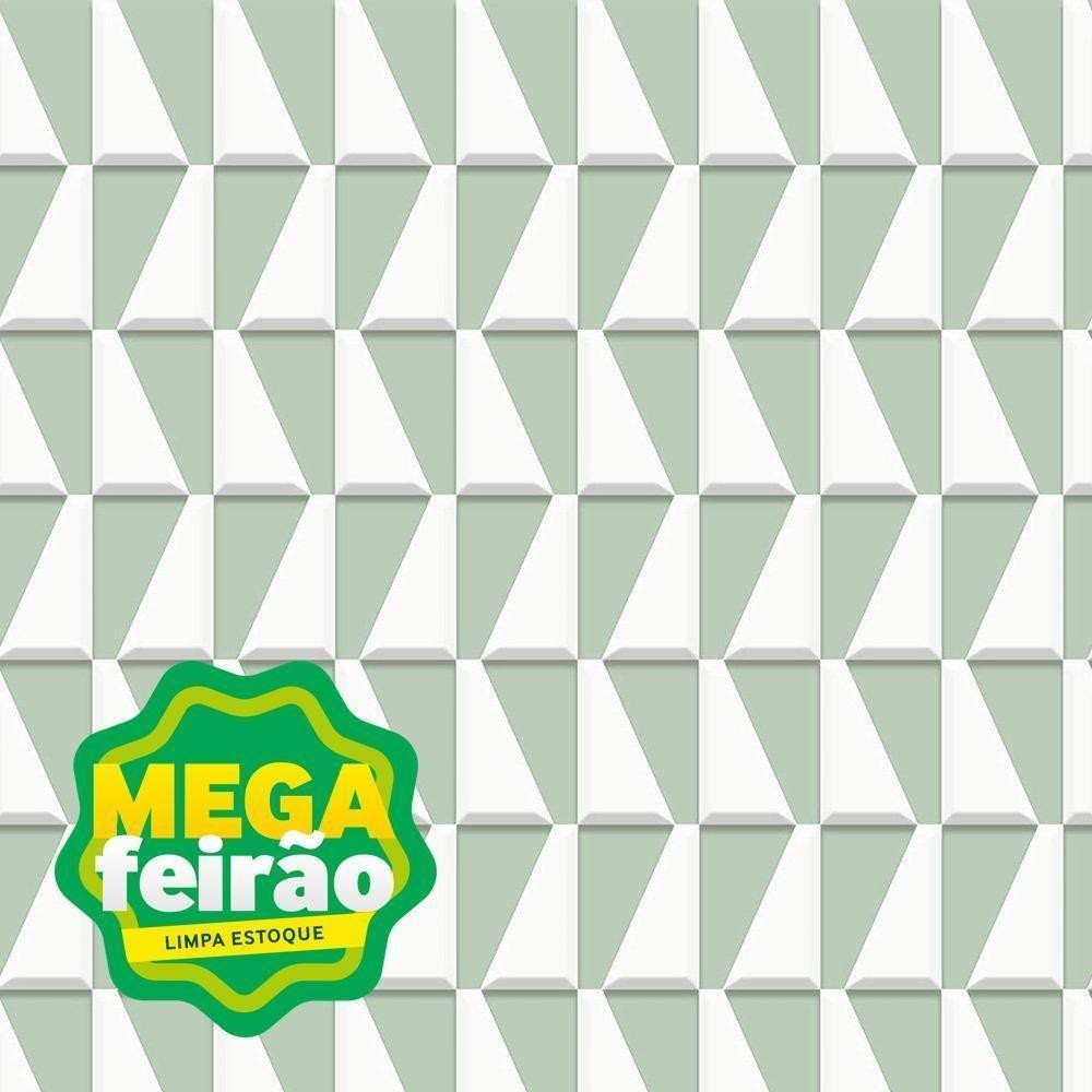 Papel De Parede Bobinex 7222 Geométrico Escandinavo Verde