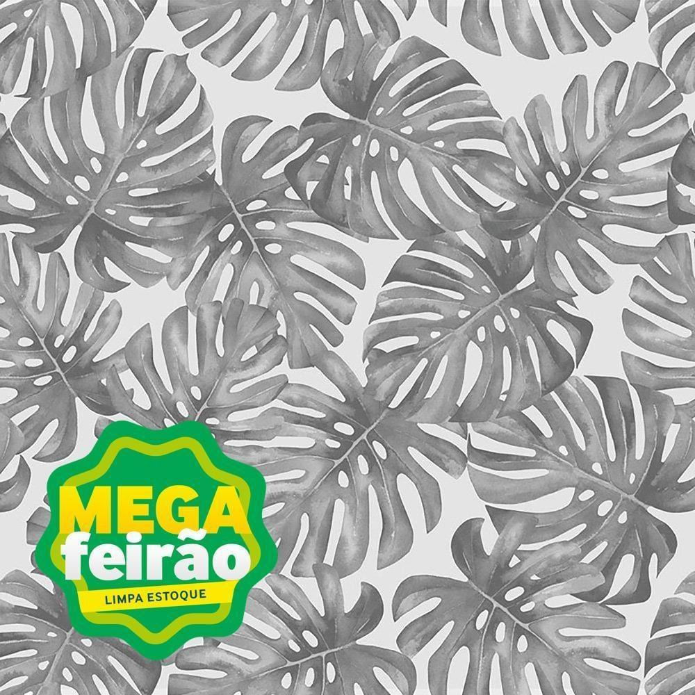Papel De Parede Bobinex 6931 Costela de Adão Cinza Escuro