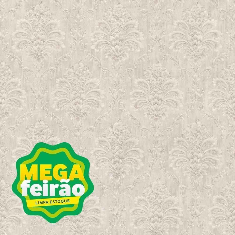 Papel De Parede Bobinex 1028 Arabesco Oleo Bege