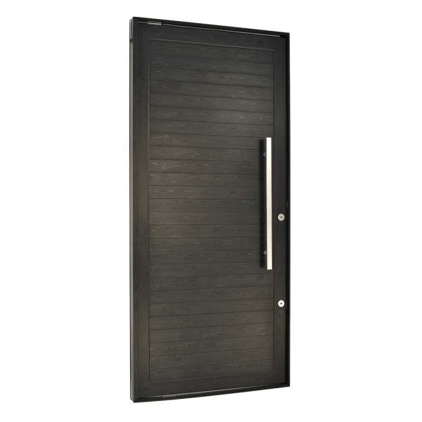 Encontraproduto.com.br - Porta Lambril Pivotante Com Puxador Esquerda 220x120 Preto Topsul Esquadrisul