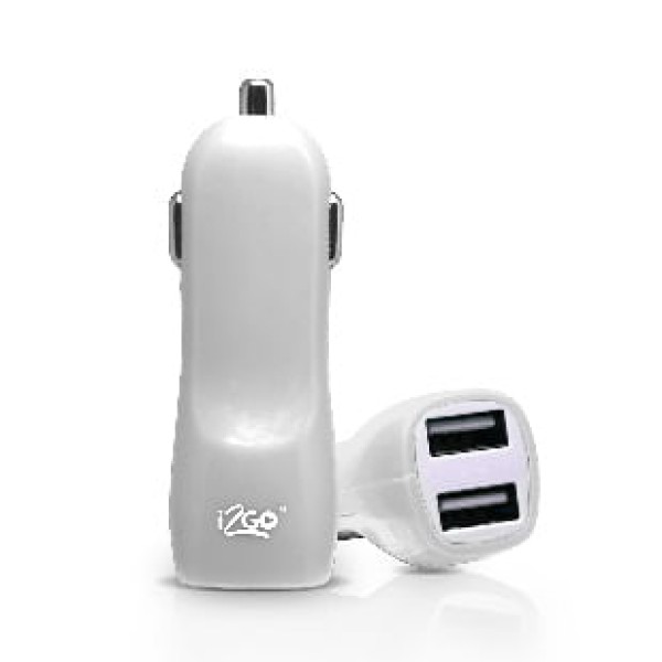 Acendedor USB c/ 2 Saídas Basic Branco i2GO