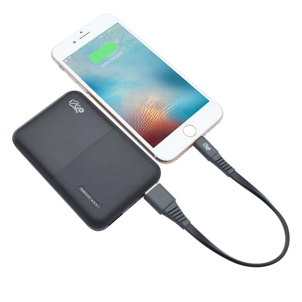 Encontraproduto.com.br - Carregador Portátil Power Bank BSC Plus I2GO I2GBAT007 5000MAH