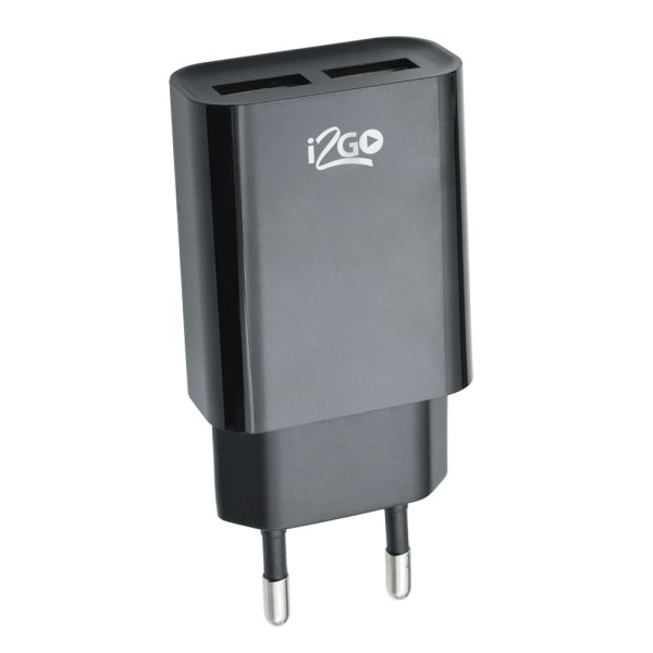 Encontraproduto.com.br - Carregador Parede I2go 2Usb 2.4Amp Bsc Plus