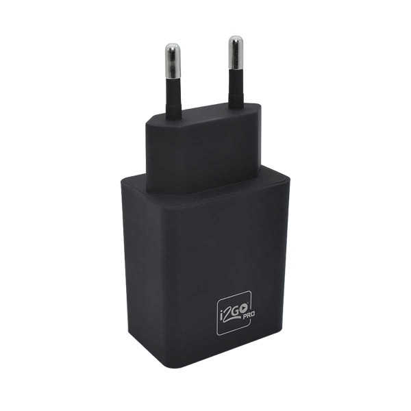 Encontraproduto.com.br - Carregador de Tomada com Duas Entradas USB I2GO Pro Preto