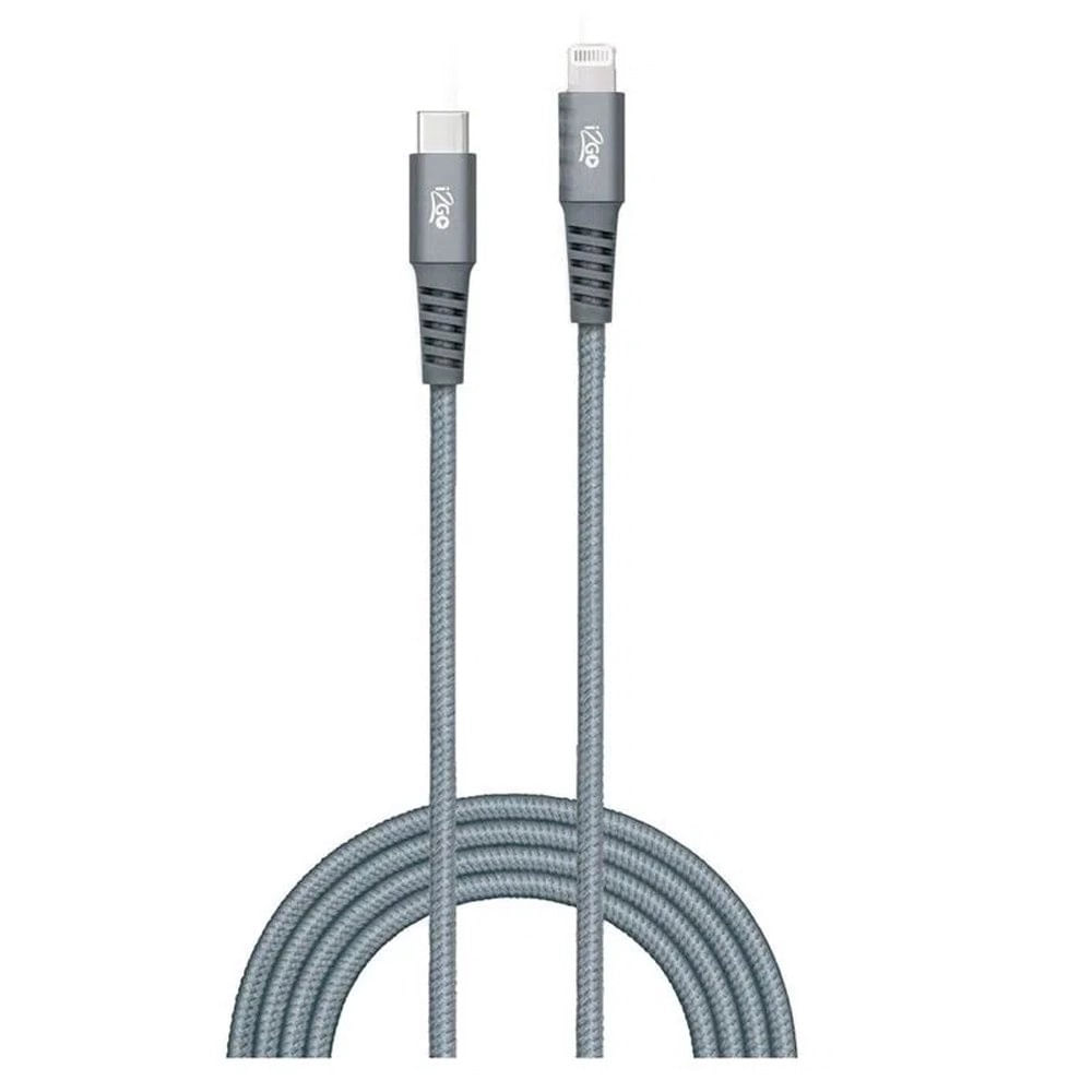 Encontraproduto.com.br - Cabo USB I2GO Iphone Lightning USB-C 2 Metros Chumbo