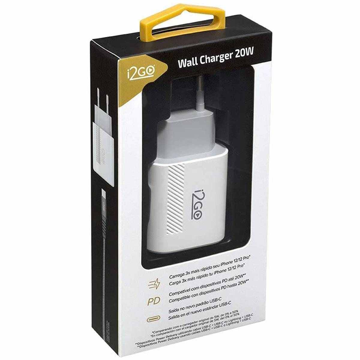 Encontraproduto.com.br - Carregador Tomada Usb-c I2go Branco