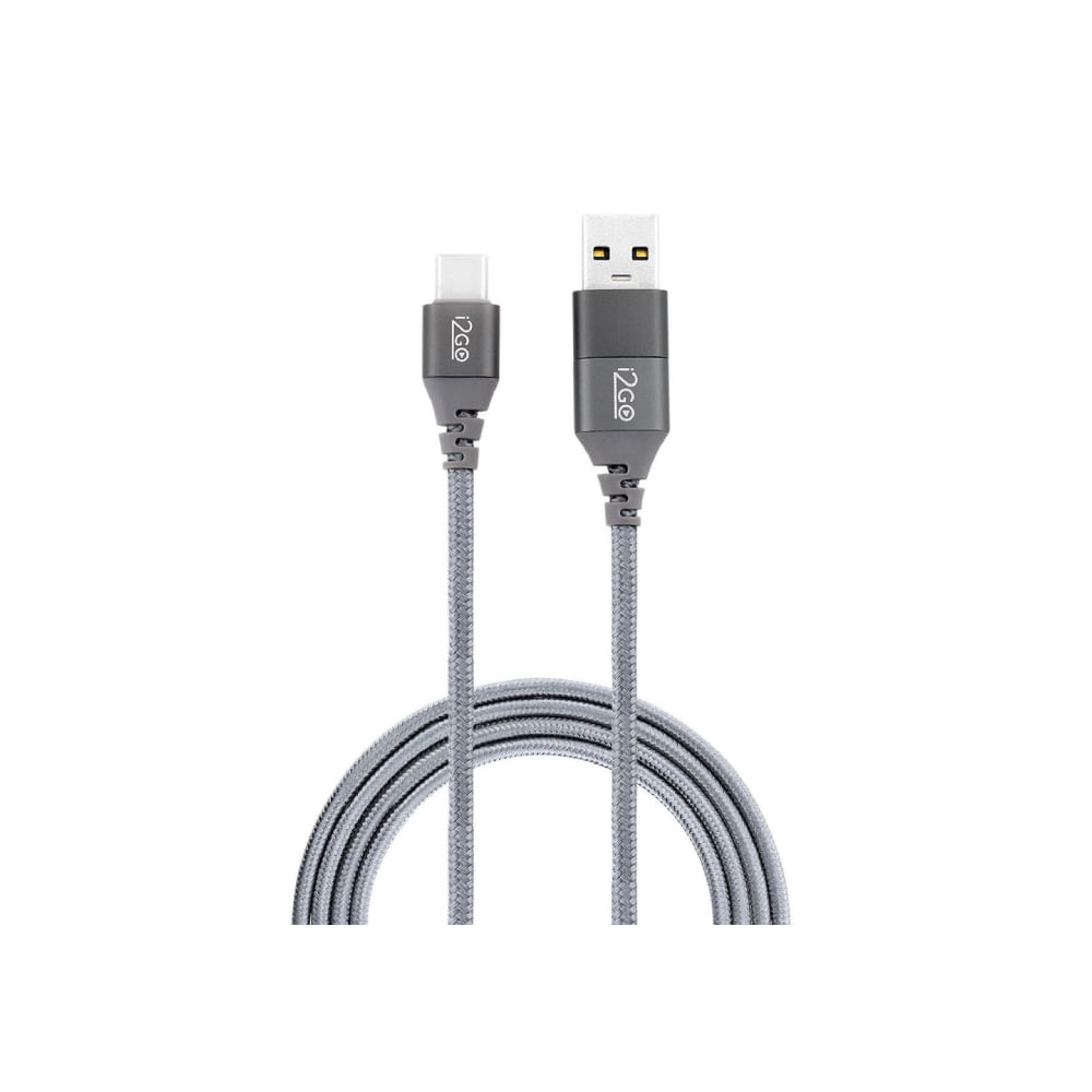 Encontraproduto.com.br - Cabo Usb-C P/c 2m Com Adaptador Usb Nylon - I2go