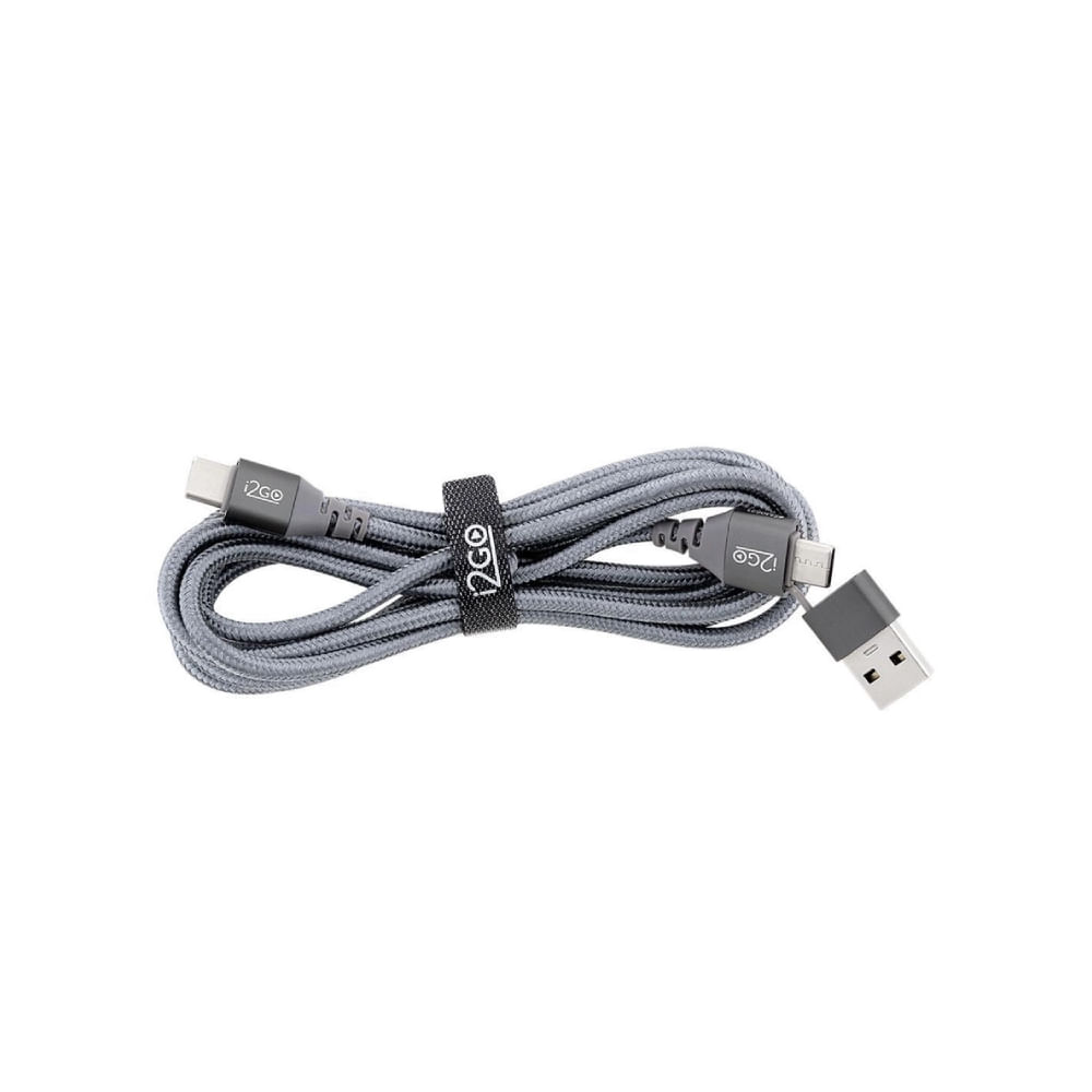 Encontraproduto.com.br - Cabo Usb-C P/c 2m Com Adaptador Usb Nylon - I2go