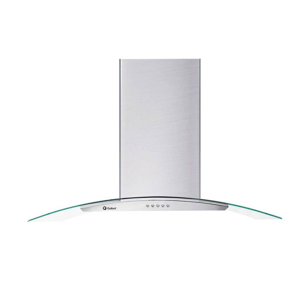 Encontraproduto.com.br - Coifa Parede Gallant Venezia Vidro Curvo Inox 90cm 220V