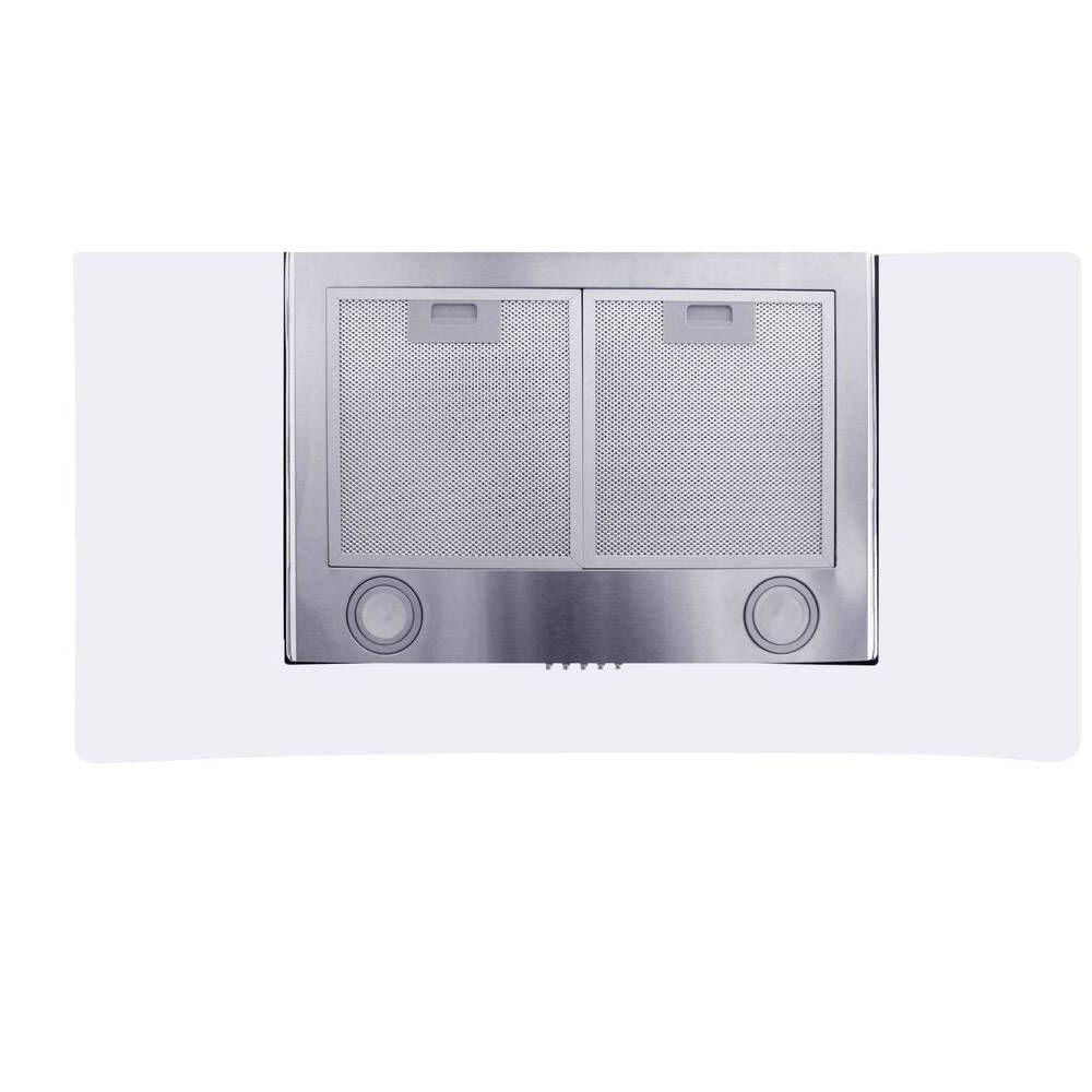 Encontraproduto.com.br - Coifa Parede Gallant Venezia Vidro Curvo Inox 90cm 220V