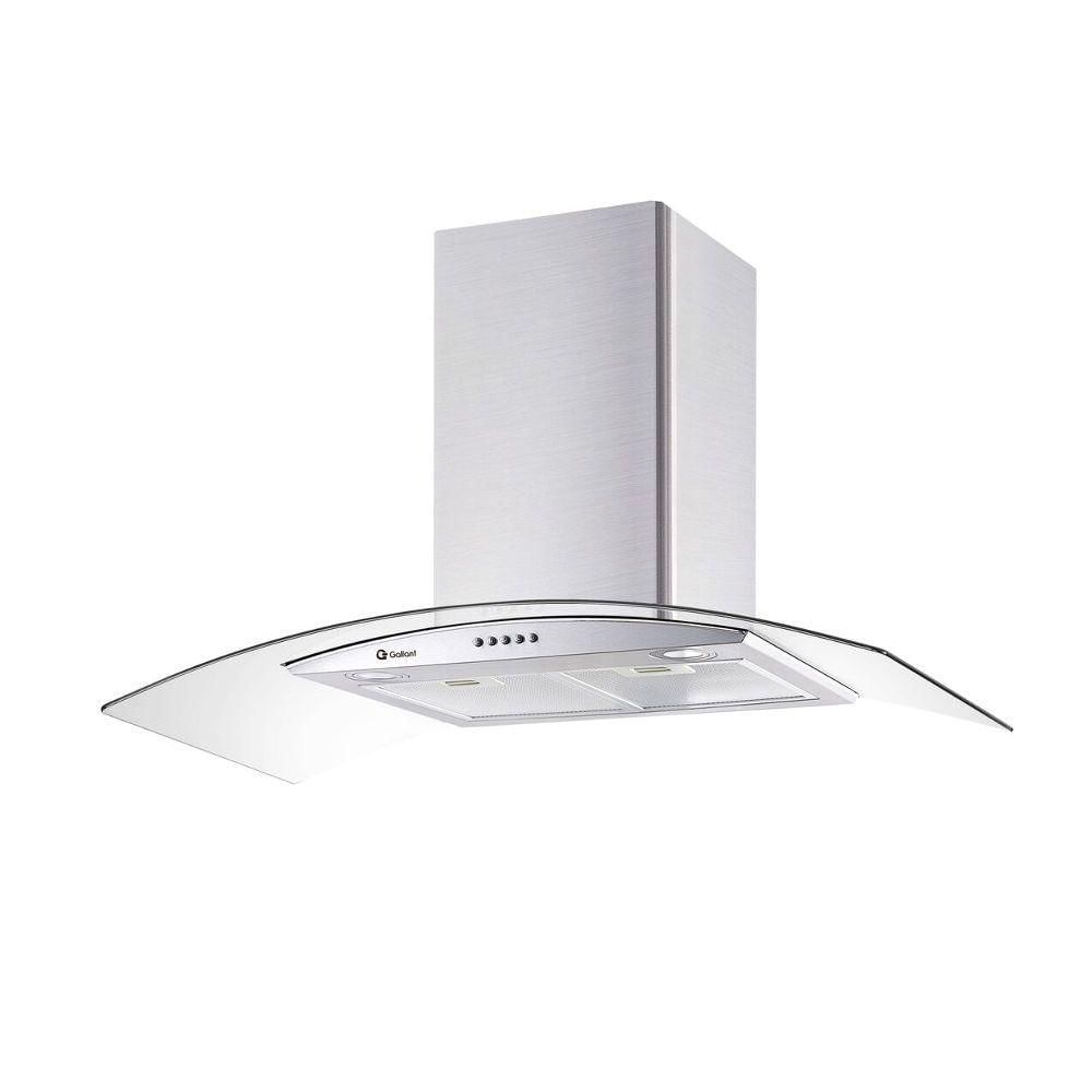 Encontraproduto.com.br - Coifa Parede Gallant Venezia Vidro Curvo Inox 90cm 220V