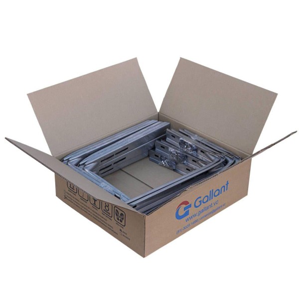 Encontraproduto.com.br - Caixa com 16 Pares de Suporte Split Gallant 500mm Barril Estampado Inox