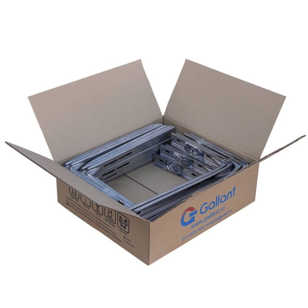 Encontraproduto.com.br - Caixa com 16 Pares de Suporte Split Gallant 500mm Barril Estampado Inox