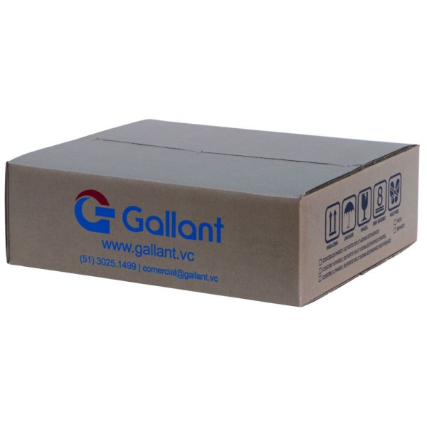 Encontraproduto.com.br - Caixa com 16 Pares de Suporte Split Gallant 500mm Barril Estampado Inox