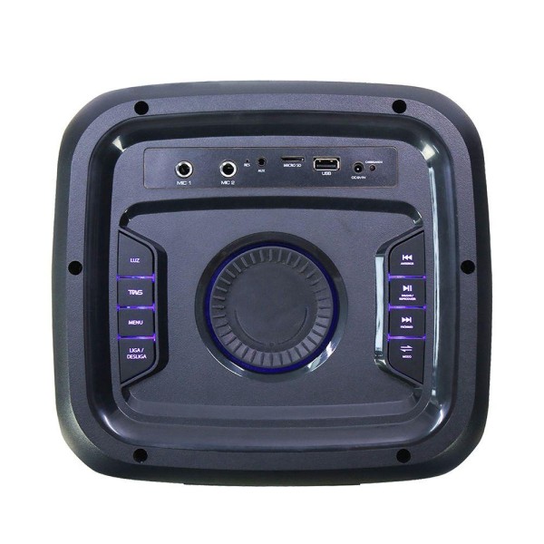 Encontraproduto.com.br - Caixa de Som Amplificada Bluetooth Portátil Gallant 750W Lights Colors Swich Bivolt