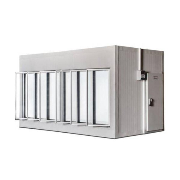 Encontraproduto.com.br - Walk in Cooler Gallant Resfriados 6 Portas Vidro sem Piso Painel 220V/3F CWRSP-06