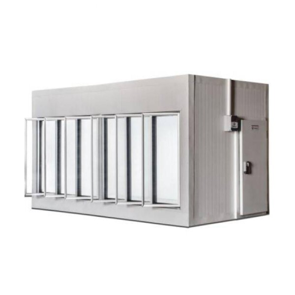 Encontraproduto.com.br - Walk in Cooler Gallant Resfriados 6 Portas Vidro sem Piso Painel 220V/3F CWRSP-06