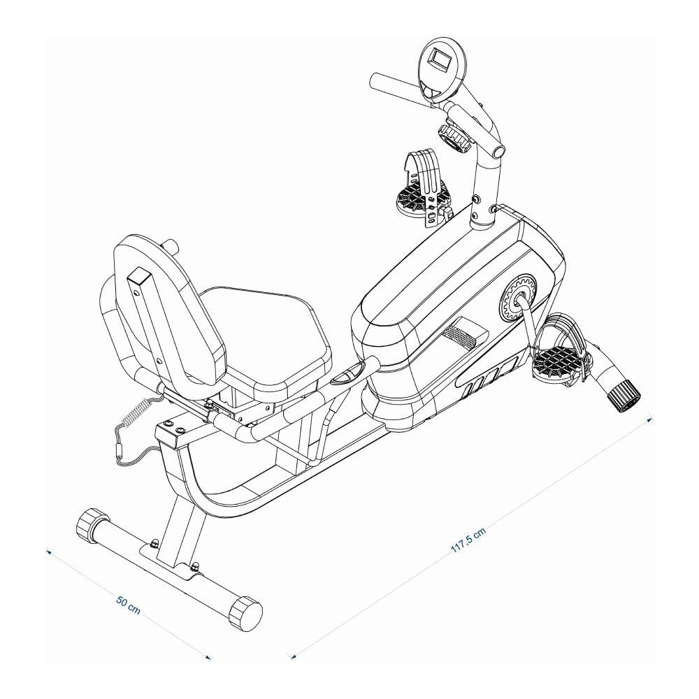 Encontraproduto.com.br - Bicicleta Ergométrica Magnética Horizontal Gallant Elite (GBEV1HMGA-CZ)