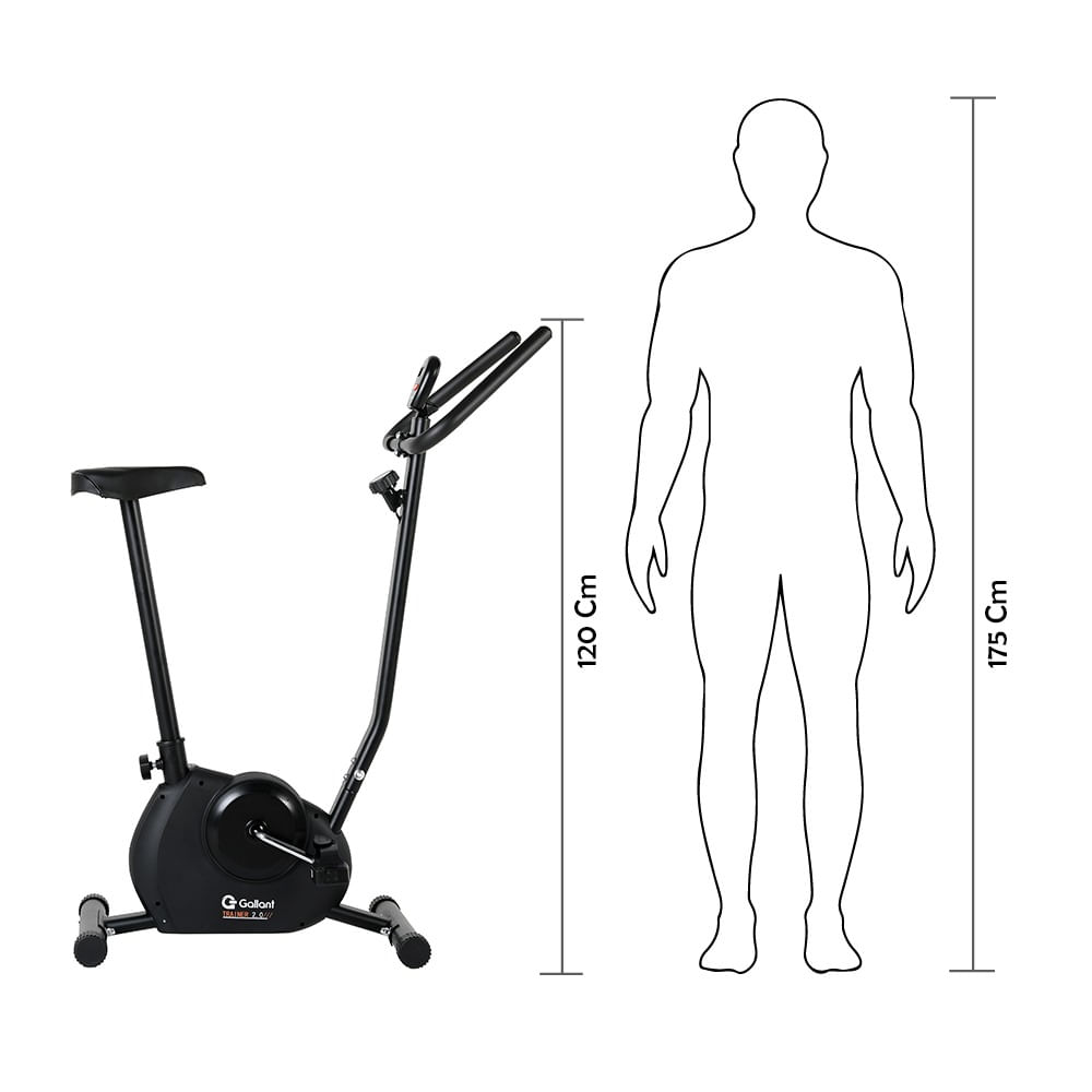 Encontraproduto.com.br - Bicicleta Ergométrica Vertical Gallant Trainer 2.0 (GBE1HBTC-PT)