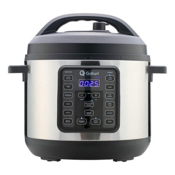 Encontraproduto.com.br - Panela de Pressão Elétrica Digital Gallant 6L GPP06 15 Funções Clique E Pronto Inox 1000W