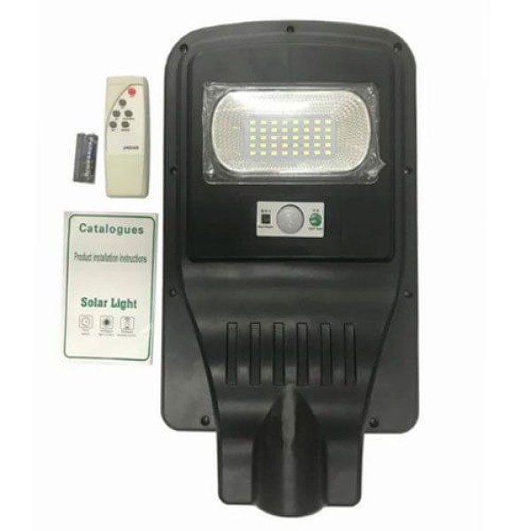 Encontraproduto.com.br - Luminária Solar Ecosolis Poste Com Sensor 50W ECO-50-AAA