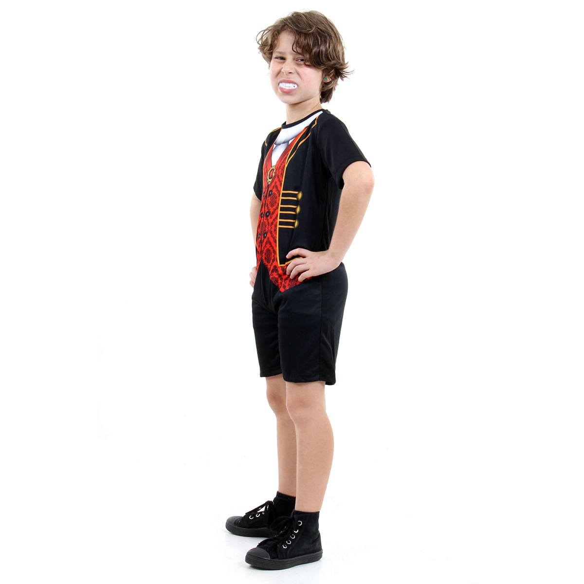 Encontraproduto.com.br - Fantasia Vampiro Damian Curto Infantil - Halloween