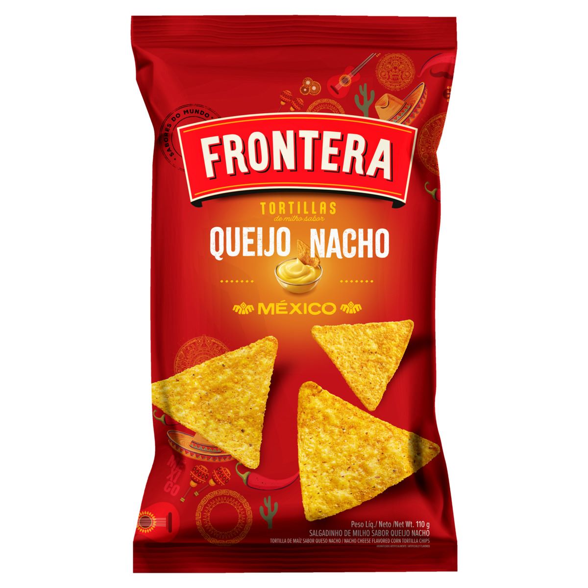 Tortilha de Milho Frontera Queijo Nacho 110g