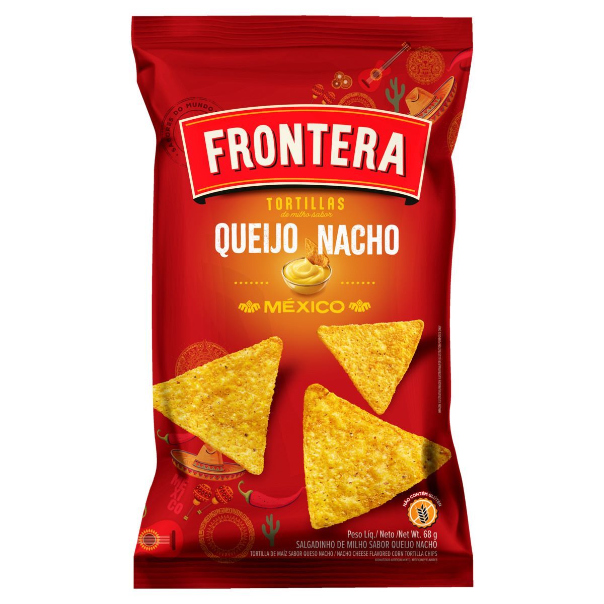 Tortilha de Milho Frontera Queijo Nacho 68g