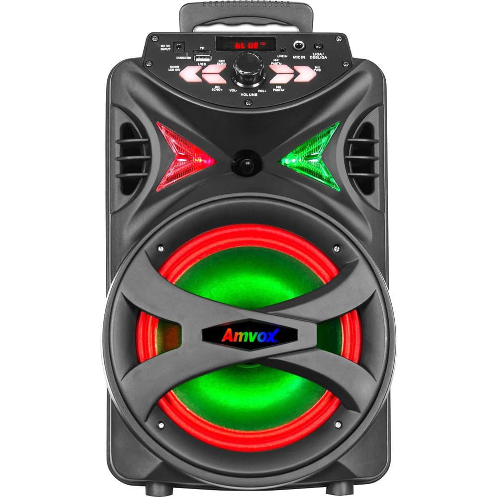 Caixa Amplificada Amvox Aca 255 Hit, 220w, Com Bluetooth E Rádio Fm