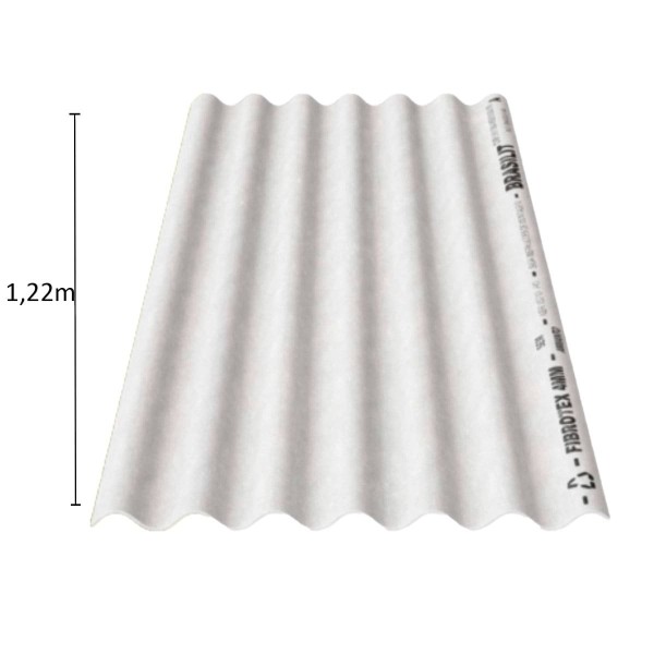 Telha Fibrocimento Fibrotex 4mm Brasilit Cinza