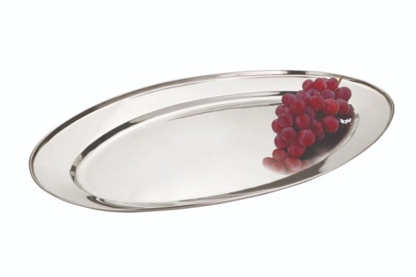 Encontraproduto.com.br - Travesa Inox Oval Rasa 25CM Chef Line - (9500)