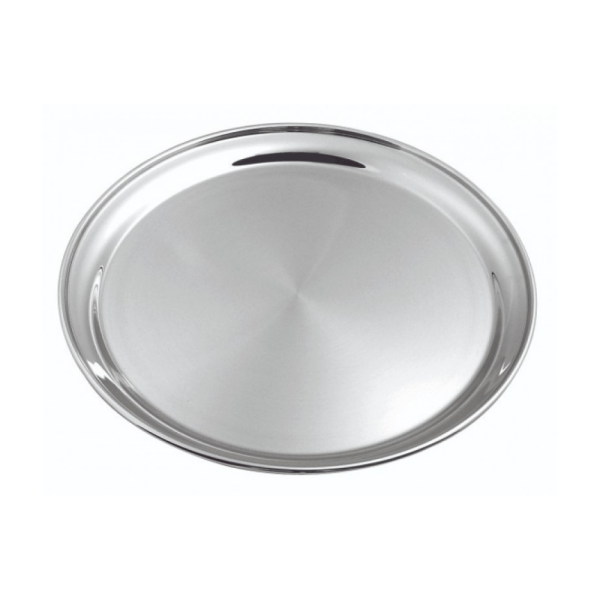 Encontraproduto.com.br - Bandeja Inox Garcom Redonda, 35cm, Chef Line - 9506